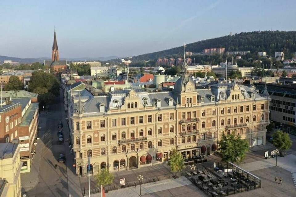 Det historiske sentrum av Sundsvall, Steinbyen, er verdt å få med seg. Her er Hirschska huset i front., Det historiske sentrum av Sundsvall, Steinbyen, er verdt å få med seg. Her er Hirschska huset i front., Foto: Olle Melkerhed