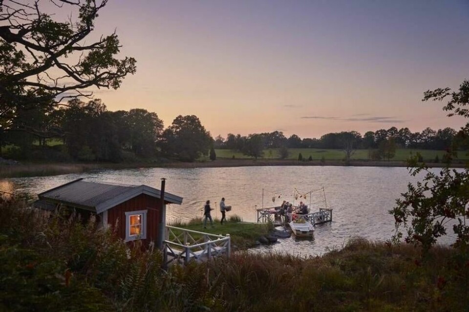 Tradisjonell krepsefest i Wallby Säteri i Småland Tradisjonell krepsefest i Wallby Säteri i Småland Foto: Patrik Svedberg / imagebank.sweden.se