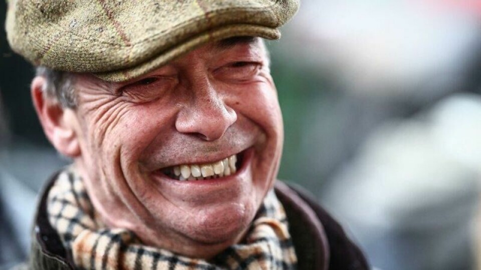 Den biritske partilederen Nigal Farage.