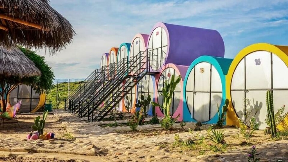 Tubo Hotel La Tatacoas fargesprakende, unike krypinn i Colombia spriter opp ferietilværelsen. Tubo Hotel La Tatacoas fargesprakende, unike krypinn i Colombia spriter opp ferietilværelsen. Foto: Booking.com / Tubo Hotel La Tatacoa