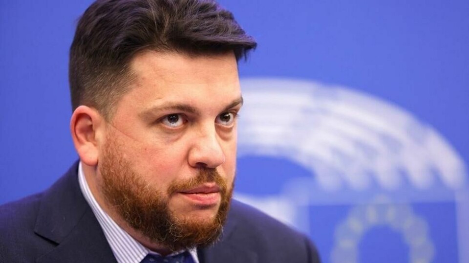 Leonid Volkov under et besøk i EU-parlamentet i Strasbourg i 2021.