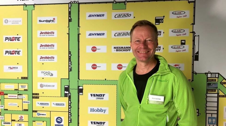 Konrad Sel er daglig leder i selskapet Utstillingsplassen Messer. Caravanmessen er den største selskapet arrangerer.