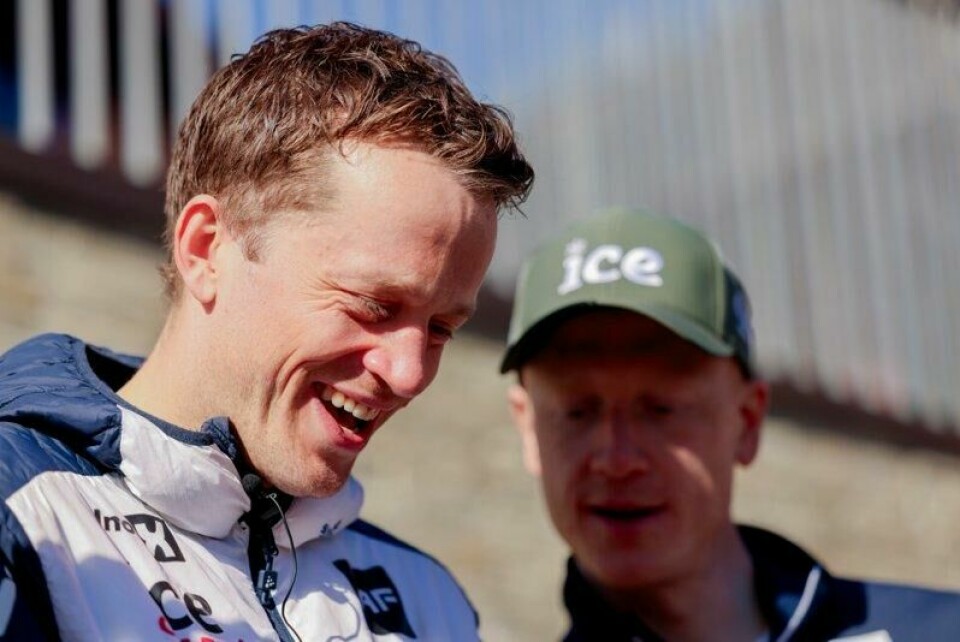 Tarjei Bø under et pressetreff i Holmenkollen torsdag.
