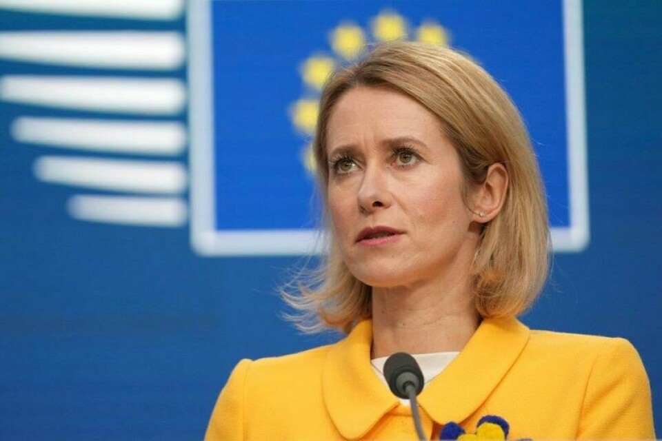 EUs utenrikssjef Kaja Kallas.