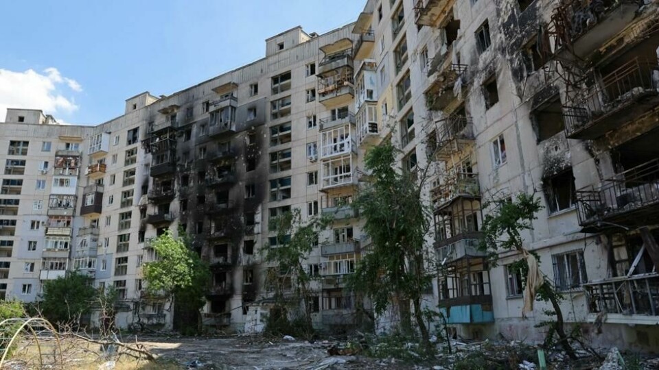 En boligblokk i Sievjerodonetsks. Foto: Reuters / NTB En boligblokk i Sievjerodonetsks. Foto: Reuters / NTB