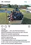 Organisasjonen Make Equal har postet dette bildet på Instagram av sin kampanje #ogjagprotesterade.