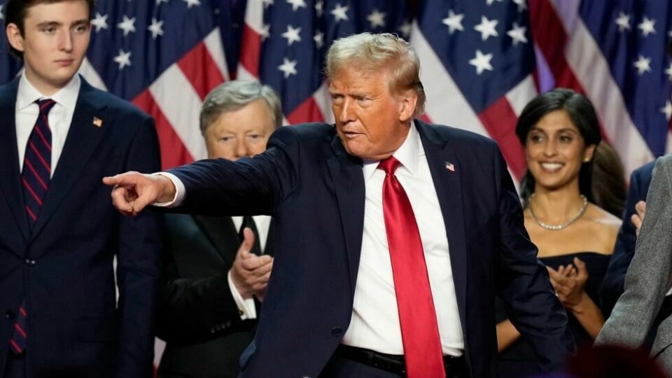 Donald Trump blir president i USA igjen etter seieren mot demokratenes Kamala Harris tidligere denne uken. Donald Trump blir president i USA igjen etter seieren mot demokratenes Kamala Harris tidligere denne uken. Foto: Alex Brandon / AP / NTB