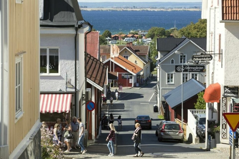 Idylliske Gränna i Östergötland med Visingsö i horisonten. Idylliske Gränna i Östergötland med Visingsö i horisonten. Foto: Symbolbilder.se / Visitsmaland.se