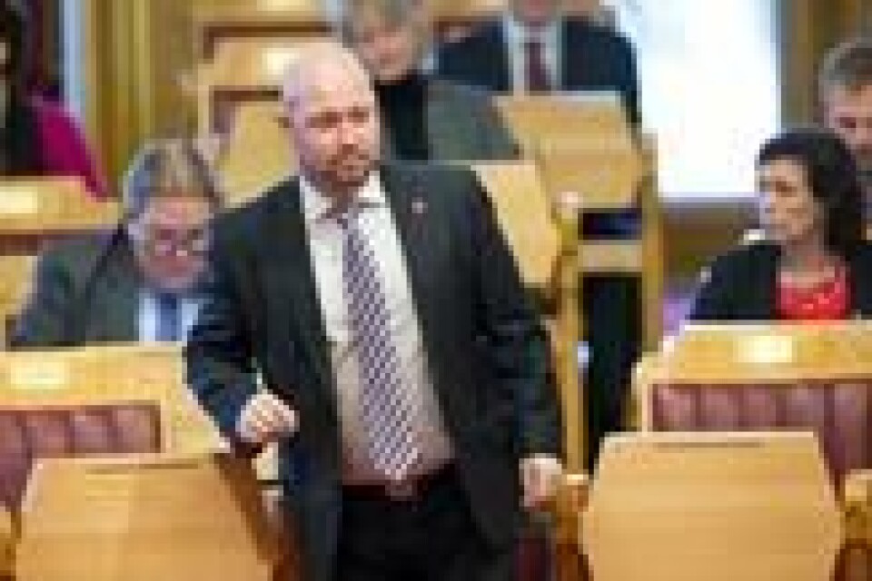 Justis- og beredskapsminister Anders Anundsen i Stortingets muntlige spørretime onsdag. Foto: Terje Bendiksby / NTB scanpix Justis- og beredskapsminister Anders Anundsen i Stortingets muntlige spørretime onsdag. Foto: Terje Bendiksby / NTB scanpix