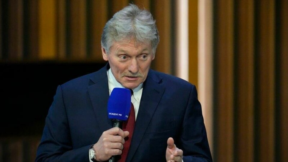 Kreml-talsmann Dmitrij Peskov sier at Russland venter på opplysninger fra USA om våpenhvileforslaget. Kreml-talsmann Dmitrij Peskov sier at Russland venter på opplysninger fra USA om våpenhvileforslaget. Foto: Aleksander Zemlianitsjenko / AP / NTB