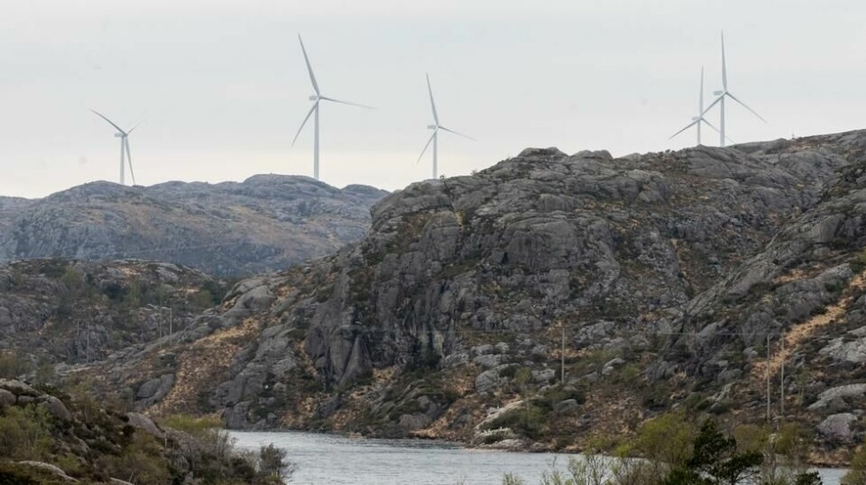I NATUREN: Vindkraftparker som denne i Eigersund kommune i Rogaland, brer seg utover norsk natur.