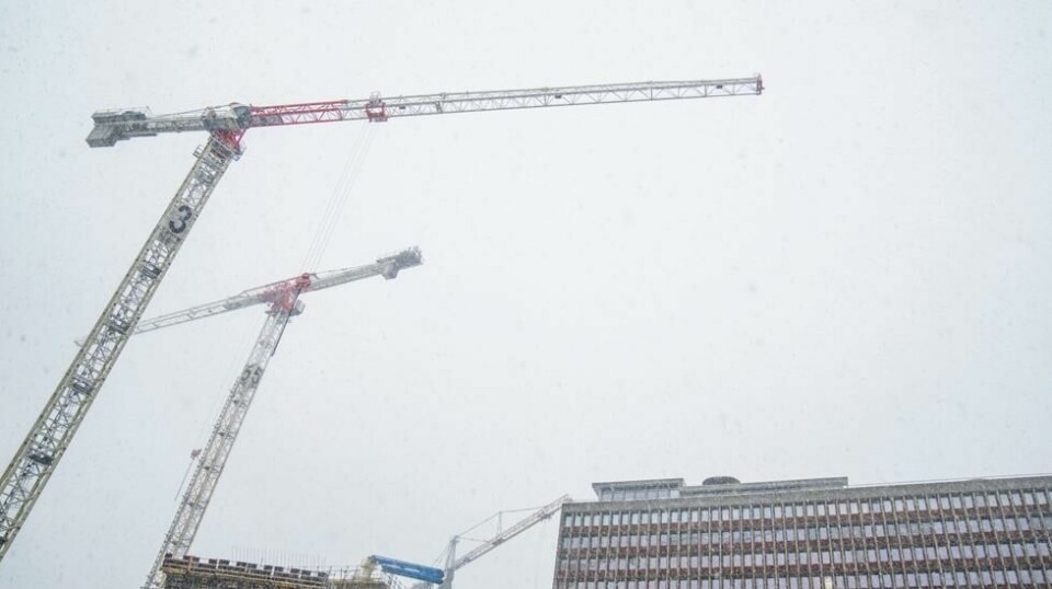 Byggingen av det nye regjeringskvartalet i Oslo sentrum kan koste 53,5 milliarder. Foto: Fredrik Varfjell / NTB