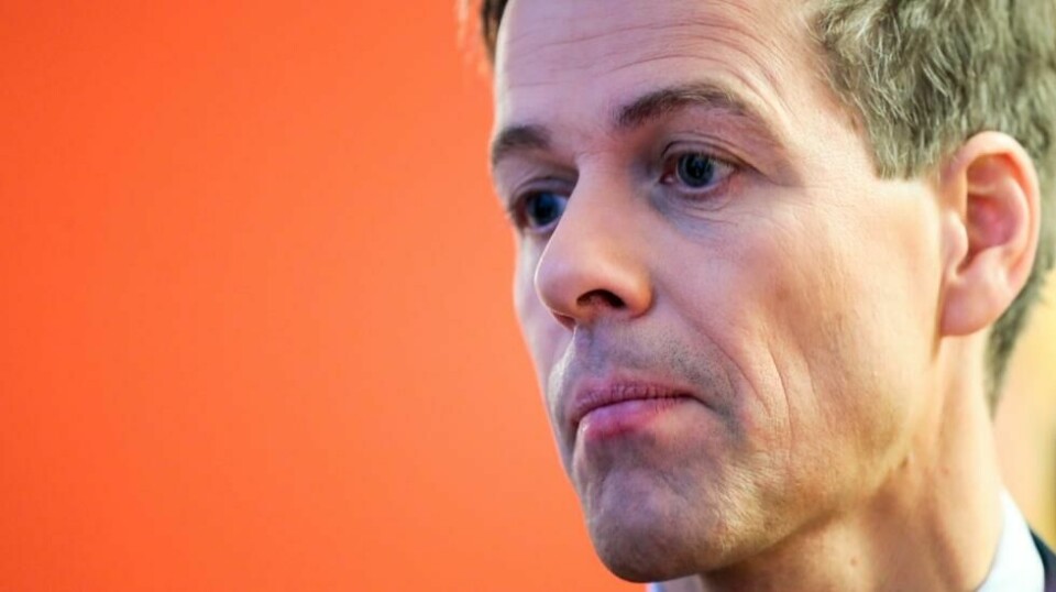 SPENNENDE KVELD I MØTE: Leder Knut Arild Hareide.