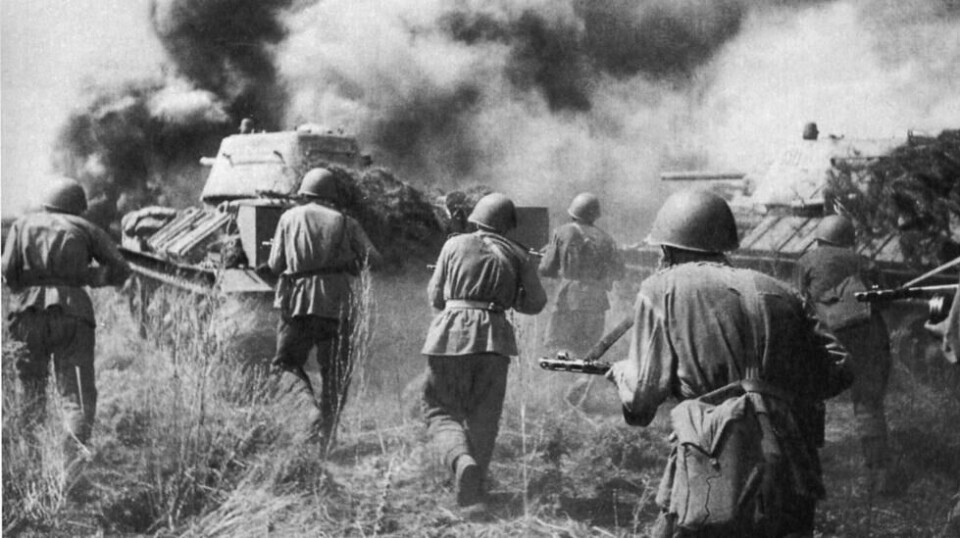 Sovjetiske soldater i slaget ved Kursk. Foto: Russiske forsvarsdepartementet.