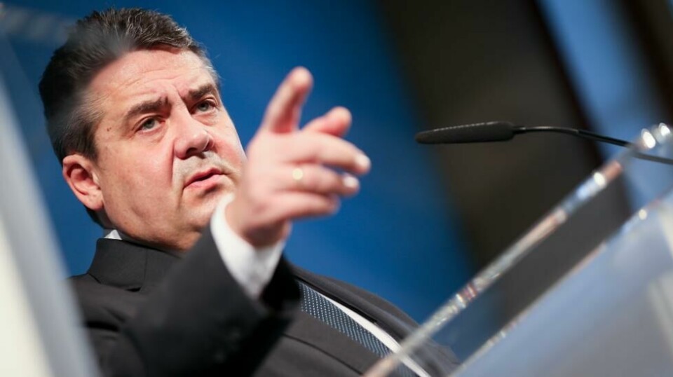 Sigmar Gabriel, finansminister i Tyskland