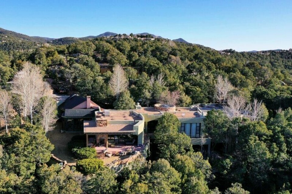Huset til Gene Hackman Betsy Arakawa i Santa Fe i New Mexico.