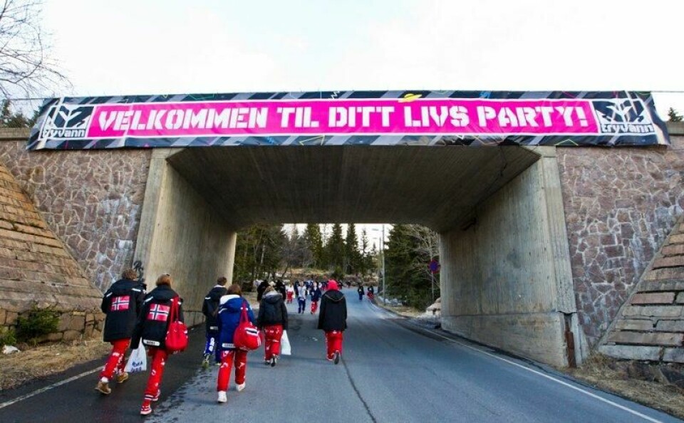 Russ på vei til tryvannstreffet i 2013. Neste år kommer det tilbake etter å ha vært borte siden pandemien.