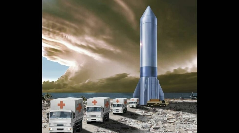 Slik ser det amerikanske luftforsvaret for seg «Rocket Cargo». Foto: U.S. Air Force
