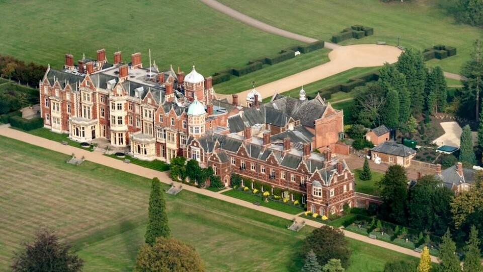 Hovedhuset på landstedet i Sandringham. Hovedhuset på landstedet i Sandringham. Foto: John Fielding / Wikimedia