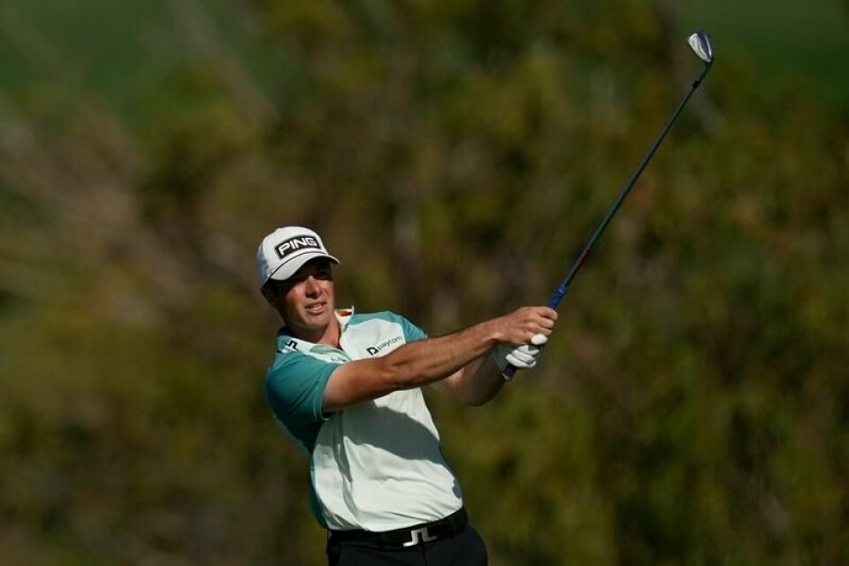 Viktor Hovland i aksjon på Hawaii.