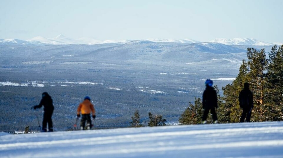Idre Himmelfjãll i Dalarna er den største skisatsingen i Sverige på 30 år.