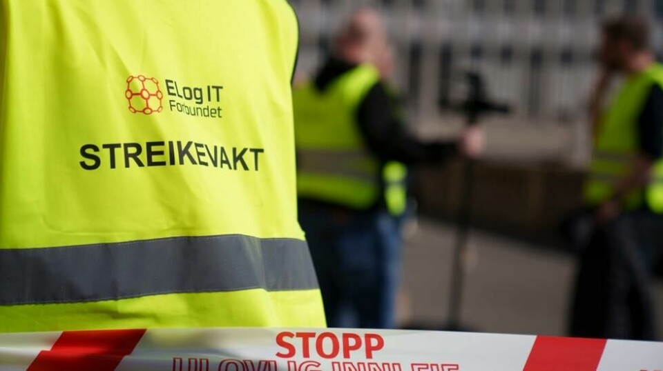 EL og IT-forbundet har varslet at nesten 2700 går ut i streik fra onsdag om ikke meklingen kommer i havn. Her fra frontfagsstreiken i 2023. Foto: Lars Thomas Nordby / NTB