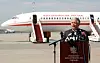 Den polske presidenten Lech Kaczynski og det polske statssflyet, et Tupolev Tu-154 under en pressekonferanse i 2008. Presidenten og flyets skjebne ble forseglet sammen to år senere. Foto: Forum / Reuters