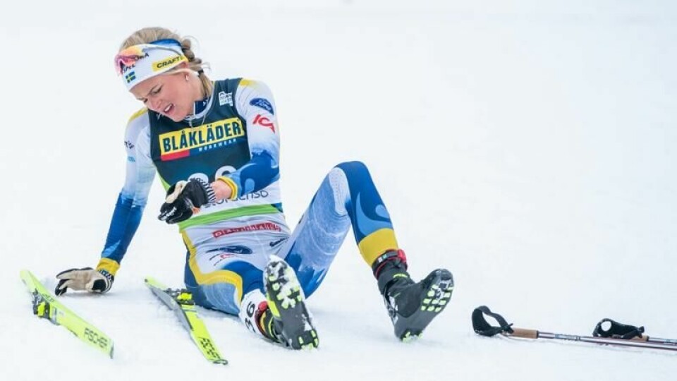 Frida Karlsson ble nummer to i den svenske langrennsåpningen lørdag.