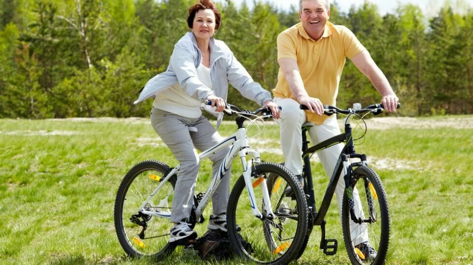 Gjør du sykling til en del av hverdagslivet ditt, forsterkes virkningen, fordi aktiviteten ikke utsetter kroppen for de samme belastningsskader som jogging og annen idrett gjør. Foto: Colourbox.com