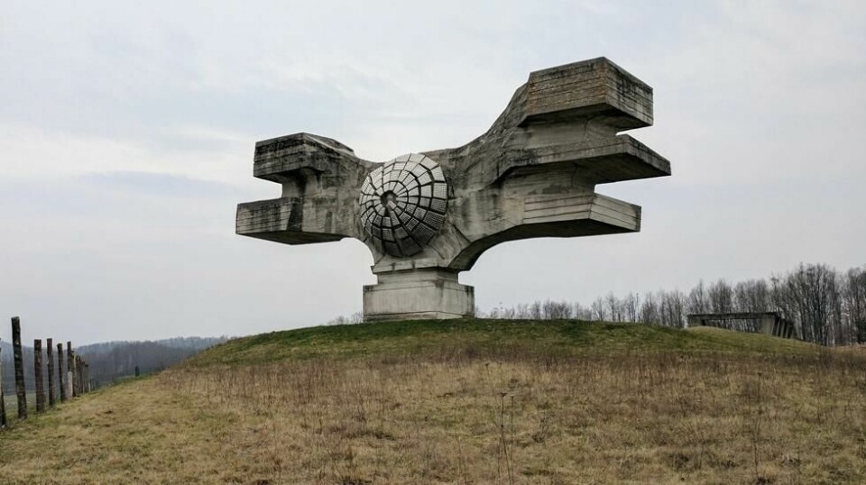 Monument til Folkets revolusjon. Moslavina i Croatia. Designer Dušan Džamonja. 1967. Foto: Donald Niebyl/ Spomenik Monument Database.