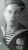 Valentin Soldatov som ung gast i den sovjetiske marinen. Foto: http://www.lastww2soldier.ru