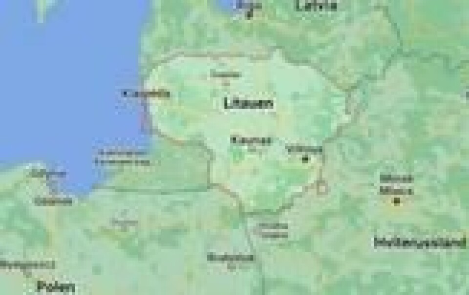 Suwałki-korridoren er en bitteliten grense mellom Litauen og Polen og som skiller Kaliningrad fra Russlands allierte Belarus. Suwałki-korridoren er en bitteliten grense mellom Litauen og Polen og som skiller Kaliningrad fra Russlands allierte Belarus. Foto: Google Maps