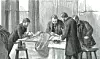 Joseph Lister konstruerte et apparat som sprutet karbolsyre over operasjonssåret mens legene arbeidet. Tegning fra 1882