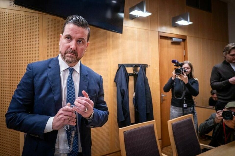Advokat Øyvind Bratlien under et fengslingsmøte for Marius Borg Høiby i november i fjor.