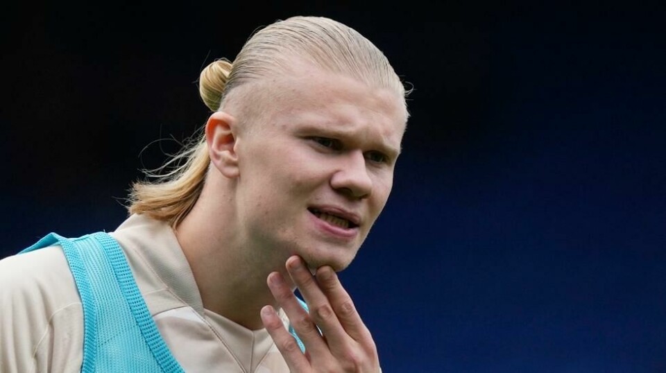 Erling Braut Haaland mister torsdagens kamp mot Brighton. Foto: Frank Augstein / AP / NTB
