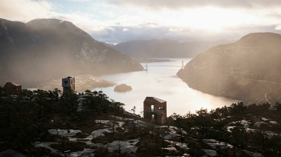 The Bolder Starlodge svever over en av Norges vakreste fjorder. Nå står 3 nye luksushytter klare.