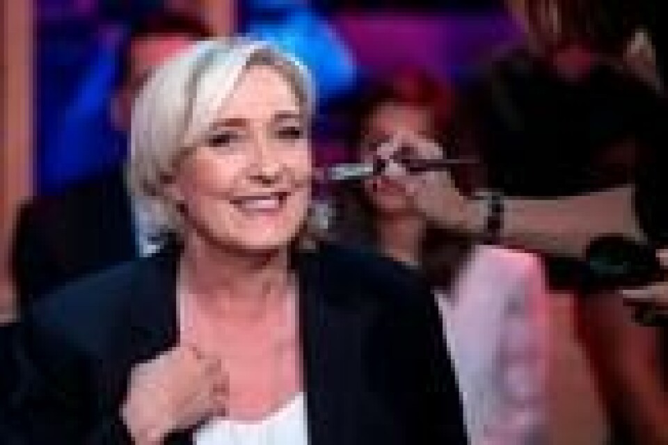 Den franske ytre høyre-politikeren Marine Le Pen. NTB Scanpix/AP. Den franske ytre høyre-politikeren Marine Le Pen. NTB Scanpix/AP.