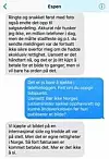 «KJØPTE BILDET»: Epen Teigen skrev i SMS til ABC Nyheter at de hadde kjøpt bildet fra en internasjonal side, men vil ikke oppgi hvilken. Foto: Skjermdump SMS