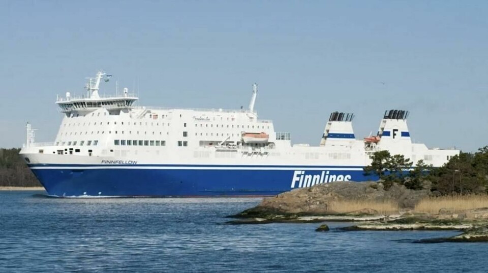 Finnlines ferge Finnfellow starter i rute mellom Malmø og den polske byen Swinoujscie.