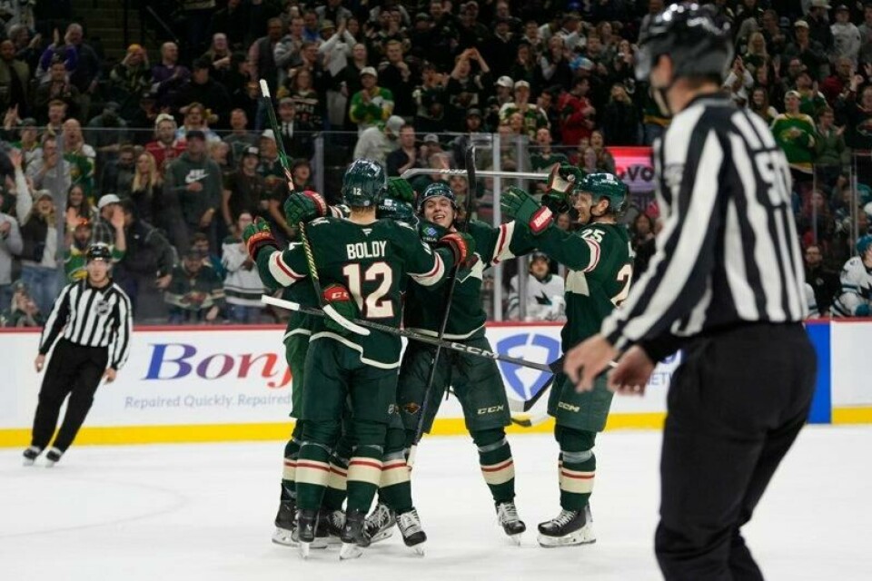 Minnesota Wild slo San Jose Sharks natt til torsdag.