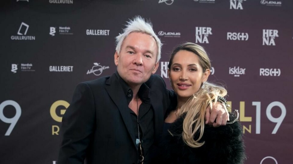 Kristian Valen og kjæresten Karen Ånensen på rød løper under Gullruten 2019.