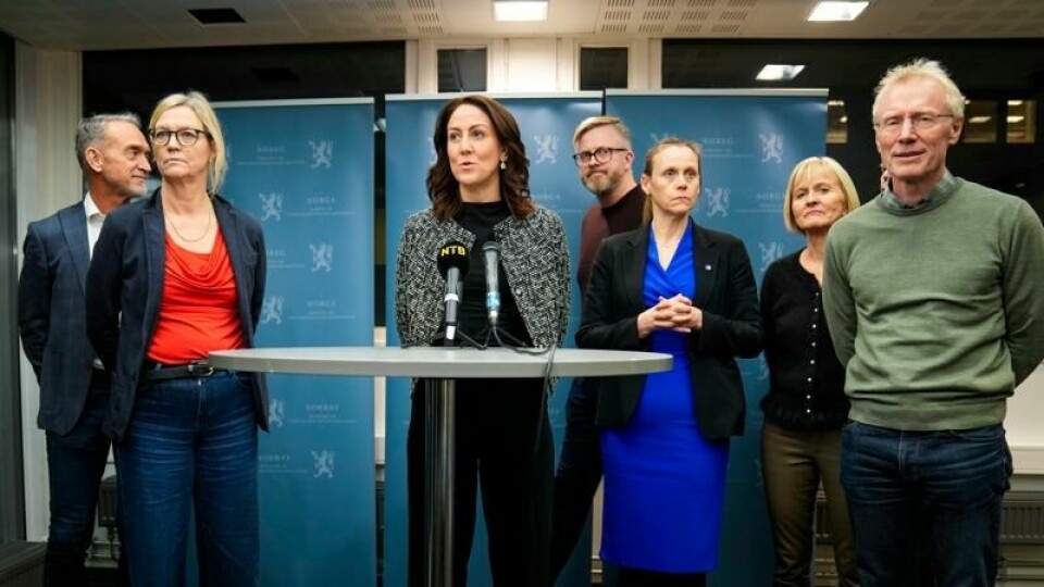 Arbeids- og inkluderingsminister Tonje Brenna (Ap) etter forhandlingene om ny IA-avtale.