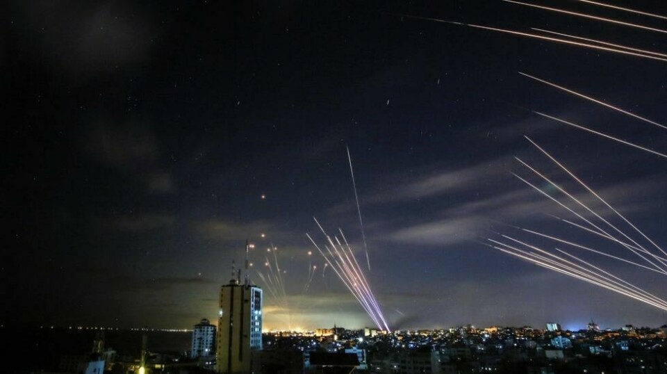 Slik ser det ut når Israel tar i bruk sitt forsvarssystem som har fått navnet «Iron Dome». Nå følger Sør-Korea etter og utvikler et lignende, men langt mer robust, system.