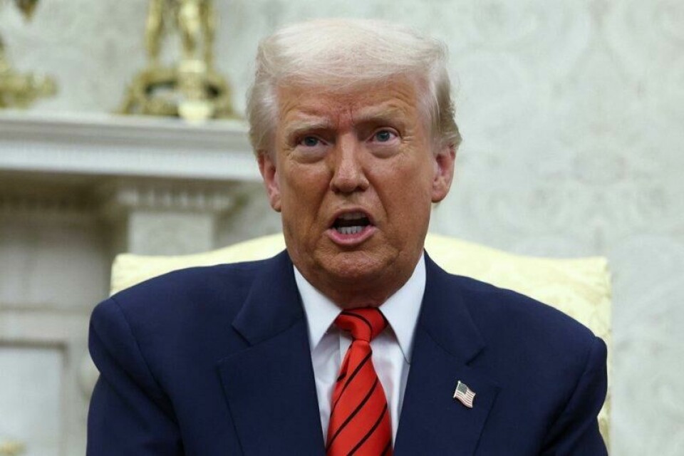Donald Trump møtte Natos generalsekretær MArc Rutte forrige uke. Donald Trump møtte Natos generalsekretær MArc Rutte forrige uke. Foto: Evelyn Hockstein / Reuters