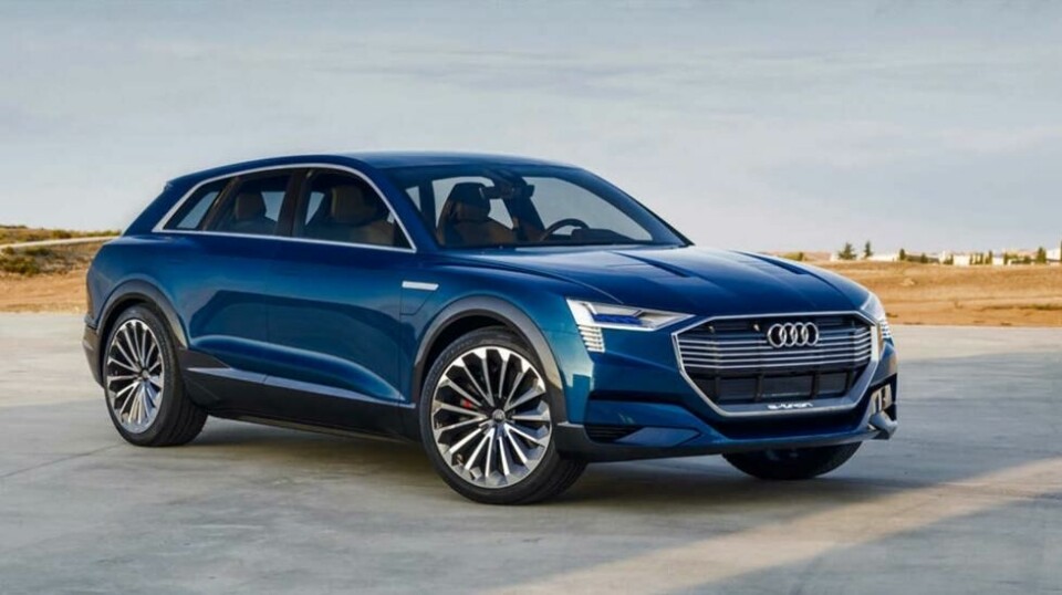 Audi e-tron skal ha god plass, god rekkevidde og firehjulsdrift. Bildet viser konseptbilen.