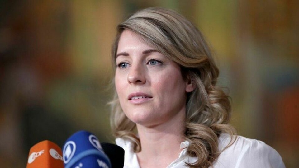 Canadas utenriksminister Mélanie Joly under et Nato-møte i Oslo i 2023.