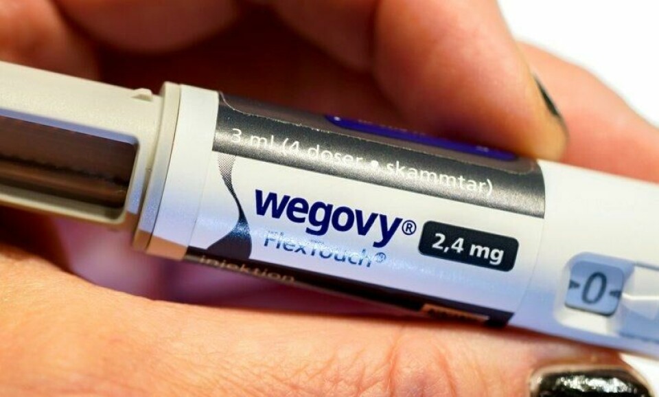 Novo Nordisk produserer legemiddelet Wegovy som brukes til vektnedgang.
