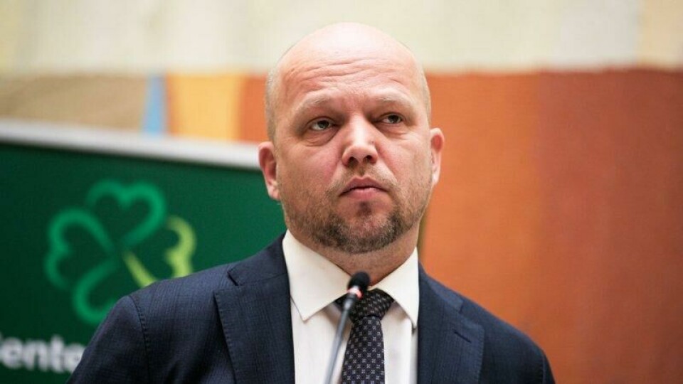 Trygve Slagsvold Vedums Senterparti har tapt 90.000 velgere siden partiet gikk ut av regjering, ifølge en ny måling.
