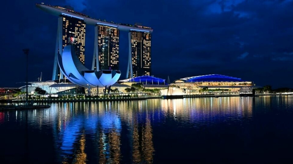Tyvene var innom kasinoet på luksushotellet Marina Bay Sands i Singapore flere dager før de ble tatt på fersken.