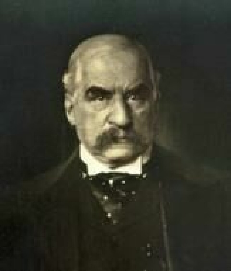 John Pierpont Morgan var en amerikansk finansmann, bankmann, filantrop og kunstsamler. John Pierpont Morgan var en amerikansk finansmann, bankmann, filantrop og kunstsamler. Foto: Soerfm / https://commons.wikimedia.org/wiki/File:JP_Morgan_crop.jpg